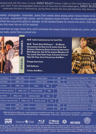 Jackie Chan Collection Vol. 2 (1983-1993) (Blu-ray): Winners And Sinners / Wheels On Meals / The Protector / Twinkle, Twinkle Lucky Stars / Armour Of God / Armour Of God II: Operation Condor / Crime Story / City Hunter
