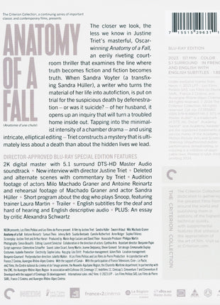 Anatomy Of A Fall: Criterion Collection (Blu-ray)