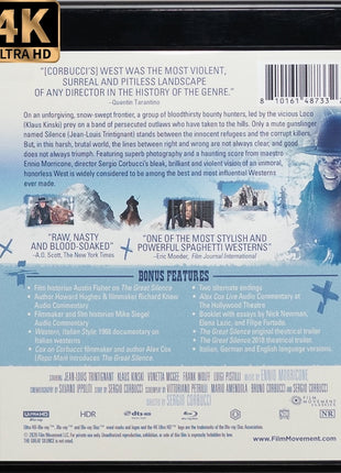 Great Silence (4K Ultra HD/Blu-ray)