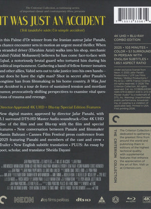 It Was Just An Accident: Criterion Collection (4K Ultra HD/Blu-ray)