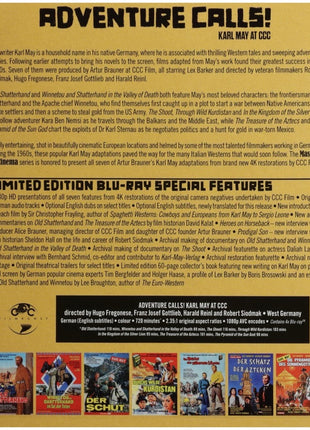 Adventure Calls! Karl May At CCC (Blu-ray): Old Shatterhand / Winnetou And Old Shatterhand In The Valley Of Death / The Shoot / Through Wild Kurdistan / In The Kingdom Of The Silver Lion / The Treasure Of The Aztecs / Pyramid Of The Sun God