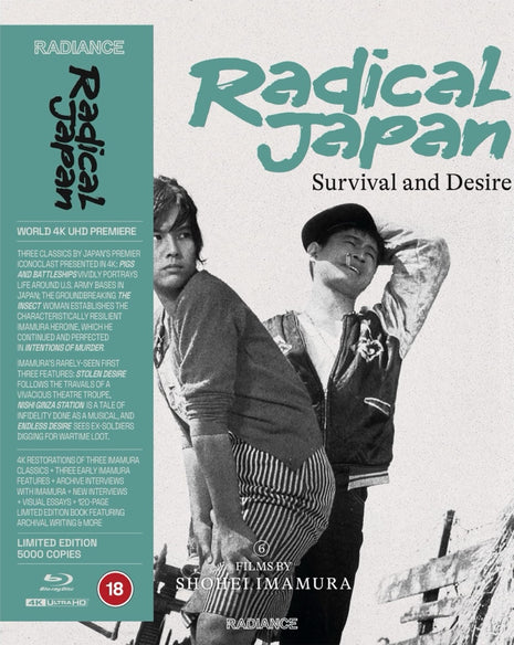 Radical Japan: Survival And Desire: Limited Edition (4K Ultra HD-UK/Blu-ray-UK): Stolen Desire / Nishi Ginza Station / Endless Desire / Pigs And Battleships / The Insect Woman / Intentions Of Murder