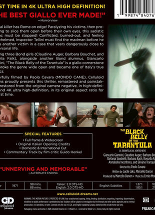 Black Belly Of The Tarantula (4K Ultra HD/Blu-ray)