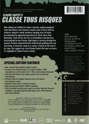 Classe Tous Risques: Criterion Collection