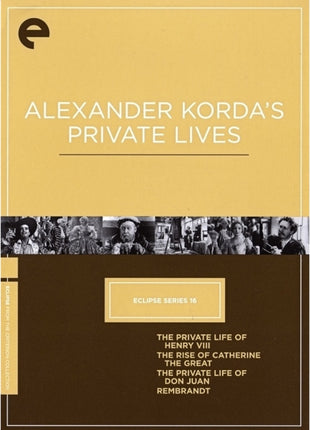 Alexander Korda's Private Lives: Criterion Eclipse Series Volume 16