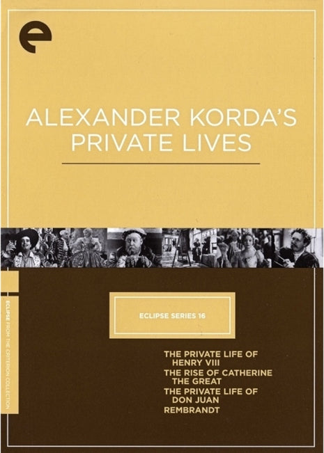Alexander Korda's Private Lives: Criterion Eclipse Series Volume 16