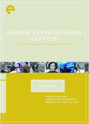 George Bernard Shaw On Film: Eclipse Series Volume 20