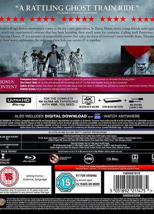 IT (2017)(4K Ultra HD-UK/Blu-ray-UK)