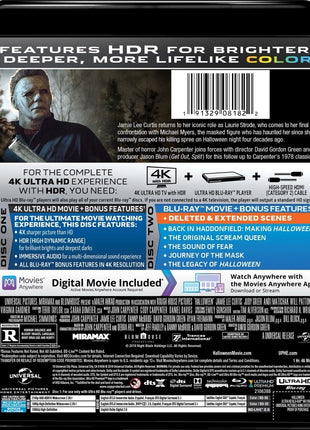 Halloween (2018)(4K Ultra HD/Blu-ray)