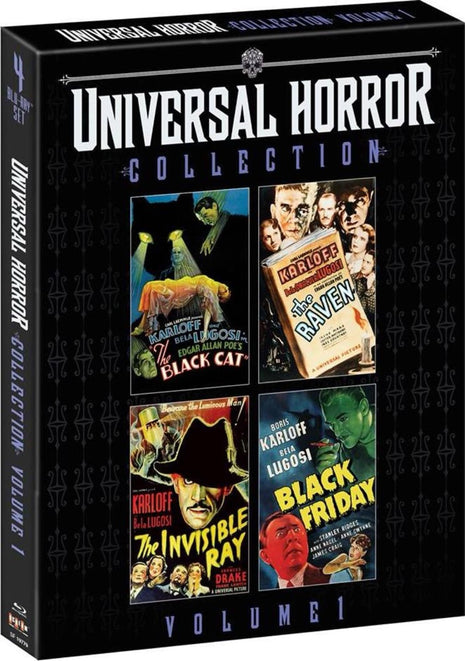 Universal Horror Collection: Volume 1 (Blu-ray): The Black Cat / The Raven / The Invisible Ray / Black Friday
