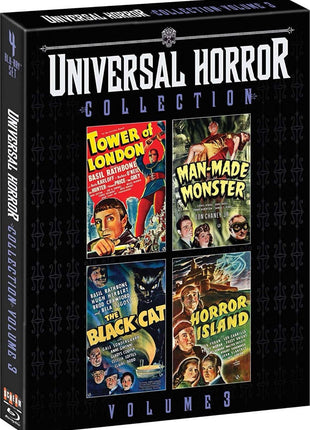 Universal Horror Collection: Volume 3 (Blu-ray): Tower Of London / Man Made Monster / The Black Cat / Horror Island