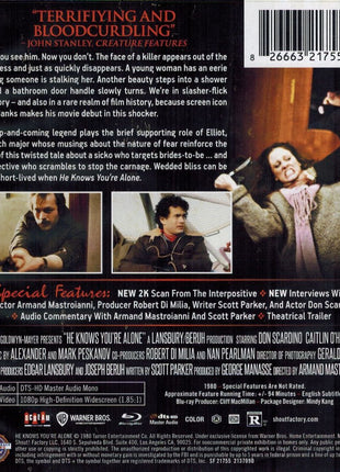 He Knows You're Alone (Blu-ray)