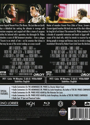 Abominable Dr. Phibes / Dr. Phibes Rises Again: Double Feature (Blu-ray)