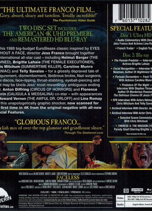 Faceless (4K Ultra HD/Blu-ray)