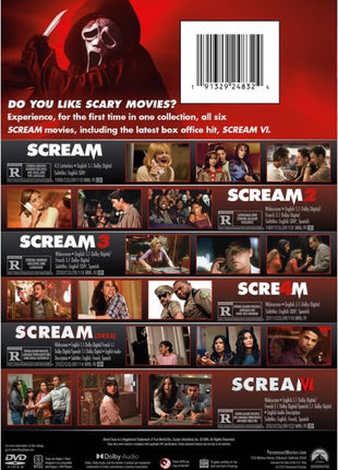 Scream 6-Movie Collection: Scream / Scream 2 / Scream 3 / Scream 4 / Scream (2022) / Scream VI