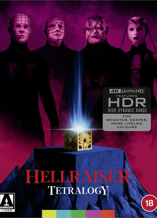 Hellraiser: Tetralogy (4K Ultra HD-UK): Hellraiser / Hellbound: Hellraiser II / Hellraiser III: Hell On Earth / Hellraiser: Bloodline