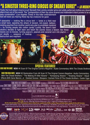 Killer Klowns From Outer Space: 35th Anniversary Edition (4K Ultra HD/Blu-ray)