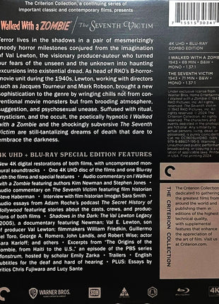 I Walked With A Zombie / The Seventh Victim: Produced By Val Lewton: Criterion Collection (4K Ultra HD/Blu-ray)