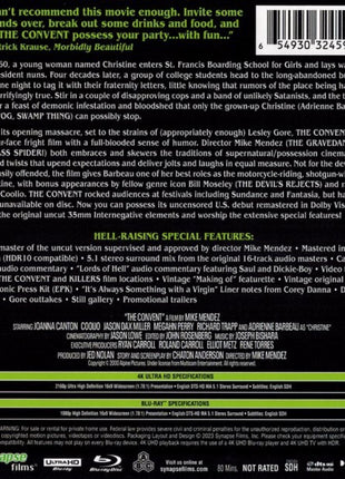 Convent: Special Edition (4K Ultra HD/Blu-ray)