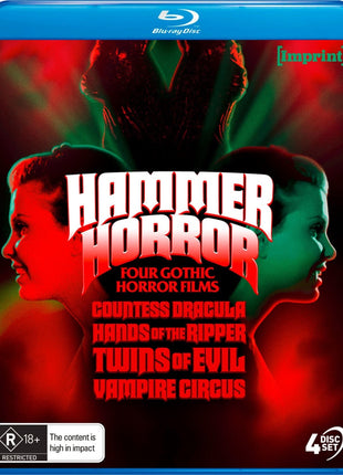 Hammer Horror: Four Gothic Horror Films (Blu-ray-AU): Countess Dracula / Hands Of The Ripper / Twins Of Evil / Vampire Circus