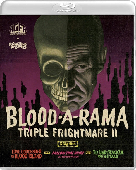 Blood-A-Rama Triple Frightmare II (Blu-ray): Love Goddesses Of Blood Island / Follow That Skirt / The Undertaker And His Pals