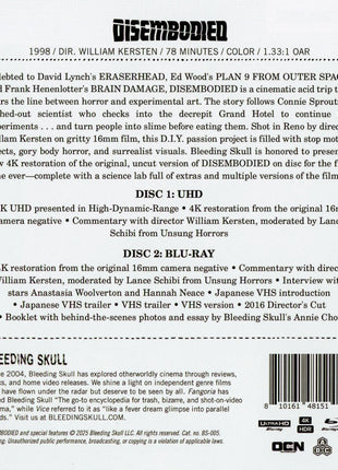 Disembodied (1998)(4K Ultra HD/Blu-ray)