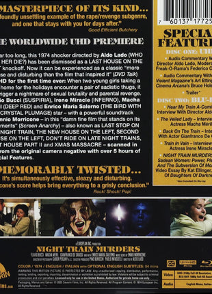 Night Train Murders (4K Ultra HD/Blu-ray)