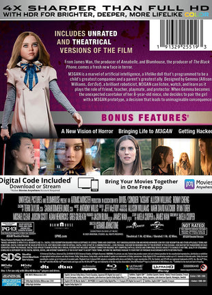 M3GAN: Unrated Edition: Limited Edition (4K Ultra HD/Blu-ray)(SteelBook)(Reissue)
