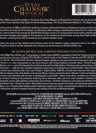 Texas Chainsaw Massacre: The Beginning: Limited Edition (4K Ultra HD)