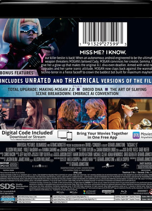 M3GAN 2.0: Unrated Edition (4K Ultra HD/Blu-ray)