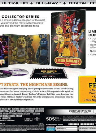 Five Nights At Freddy's: Ultimate Collector's Edition (4K Ultra HD/Blu-ray)(SteelBook)