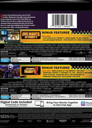 Five Nights At Freddy's 2-Movie Collection (4K Ultra HD/Blu-ray): Five Nights At Freddy's / Five Nights At Freddy's 2