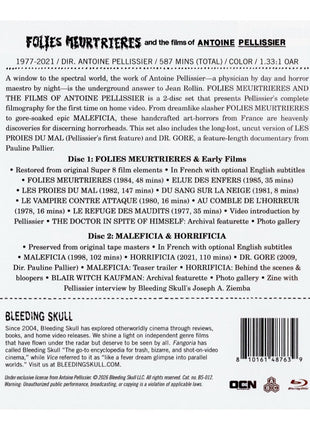 Folies Meurtrieres And The Films Of Antoine Pellissier (Blu-ray)