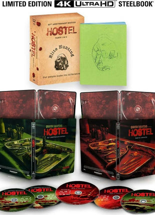 Hostel Parts I & II: 20th Anniversary Limited Edition (4K Ultra HD/Blu-ray)(SteelBook): Hostel / Hostel 2