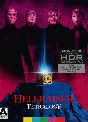 Hellraiser: Tetralogy (4K Ultra HD): Hellraiser / Hellbound: Hellraiser II / Hellraiser III: Hell On Earth / Hellraiser: Bloodline
