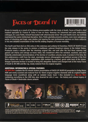 Faces Of Death IV (4K Ultra HD/Blu-ray)