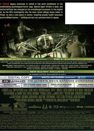 Saw VI: Limited Edition (4K Ultra HD/Blu-ray)(SteelBook)
