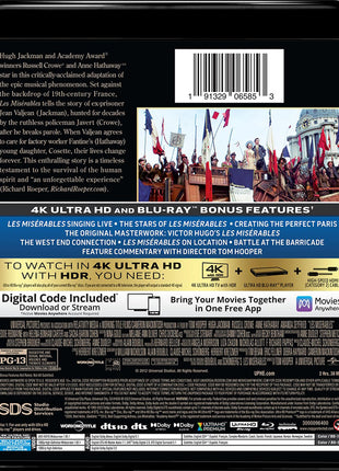 Les Miserables (2012)(4K Ultra HD/Blu-ray)