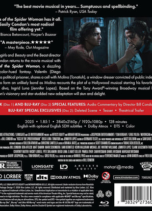 Kiss Of The Spider Woman (2025)(4K Ultra HD/Blu-ray)
