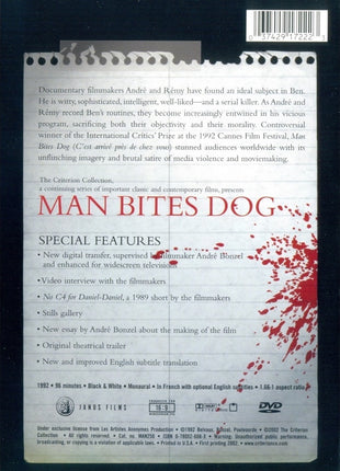 Man Bites Dog: Criterion Special Edition