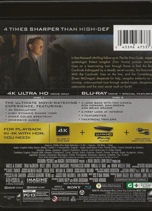 Angels And Demons (4K Ultra HD/Blu-ray)