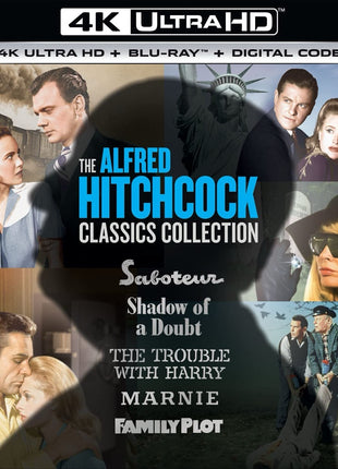 Alfred Hitchcock Classics Collection Vol. 2 (4K Ultra HD/Blu-ray): Saboteur / Shadow Of A Doubt / The Trouble With Harry / Marnie / Family Plot
