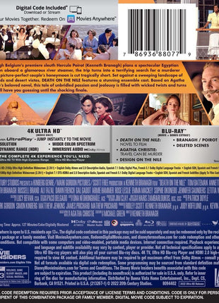 Death On The Nile (2022)(4K Ultra HD/Blu-ray)