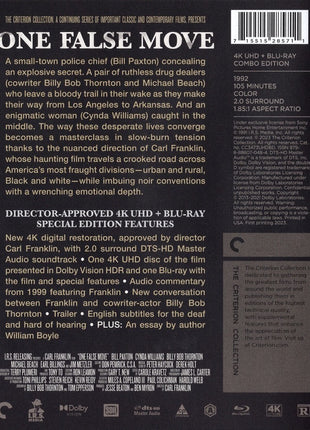 One False Move: Criterion Collection (4K Ultra HD/Blu-ray)
