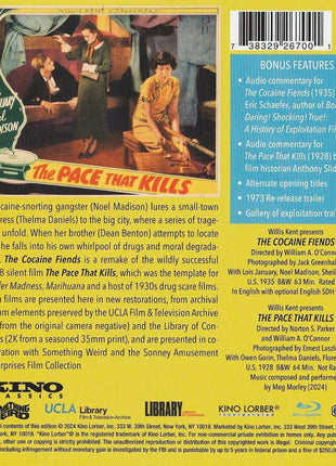 Cocaine Fiends / The Pace That Kills: Forbidden Fruit: The Golden Age Of The Exploitation Picture Volume 16 (Blu-ray)