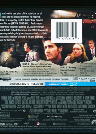 Zodiac: Director's Cut (4K Ultra HD/Blu-ray)