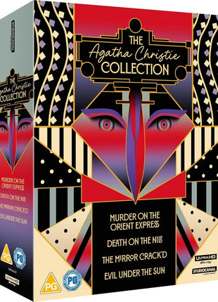 Agatha Christie Collection (4K Ultra HD-UK): Murder On The Orient Express / Death On The Nile / The Mirror Crack'd / Evil Under The Sun