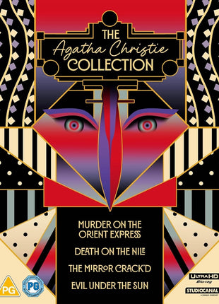 Agatha Christie Collection (4K Ultra HD-UK): Murder On The Orient Express / Death On The Nile / The Mirror Crack'd / Evil Under The Sun
