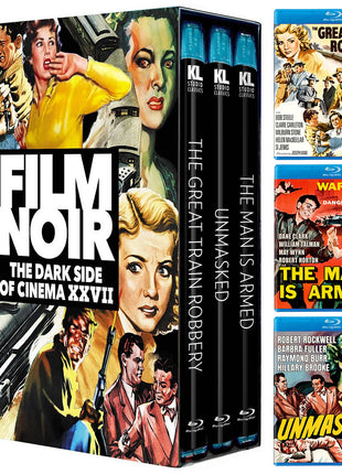 Film Noir: The Dark Side Of Cinema XXVII (Blu-ray): The Great Train Robbery / Unmasked / The Man Is Armed