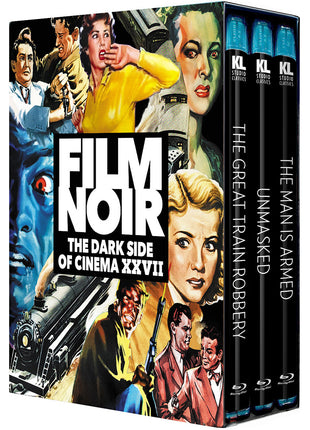 Film Noir: The Dark Side Of Cinema XXVII (Blu-ray): The Great Train Robbery / Unmasked / The Man Is Armed